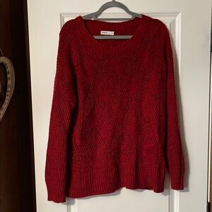 Sonoma-Red Sweater